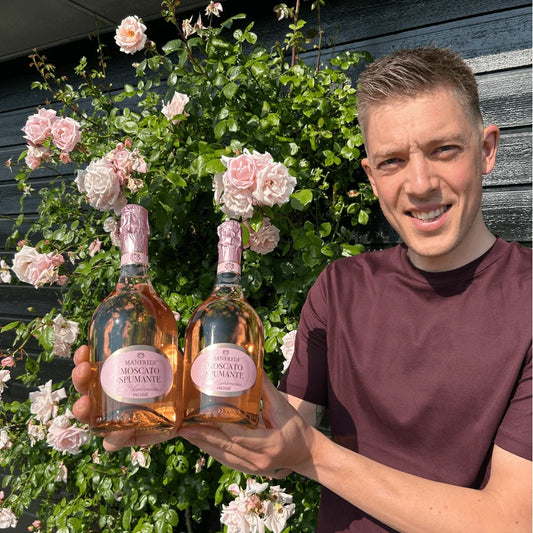 6 fl. Manfredi, Moscato Rosè Spumante, 75 cl.