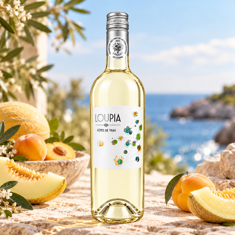 Loupia Cotes de Thaus Blanc 2024, 12%, 75 cl.