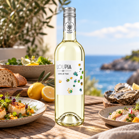 Loupia Cotes de Thaus Blanc 2024, 12%, 75 cl.