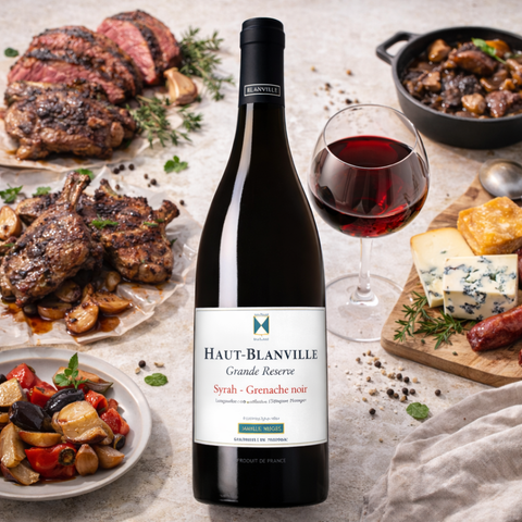 Château Haut-Blanville, Grande Reserve Syrah/Grenache 2018, 13%, 75 cl.