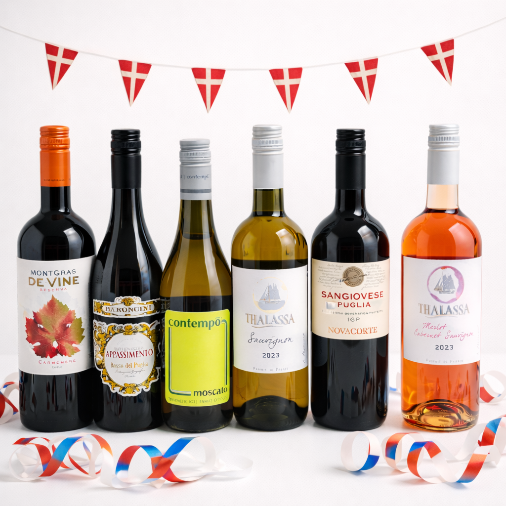 Februar FØDSELSDAGS Vinkasse, 6 flasker