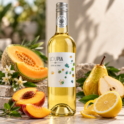 Loupia Cotes de Thaus Blanc 2024, 12%, 75 cl.