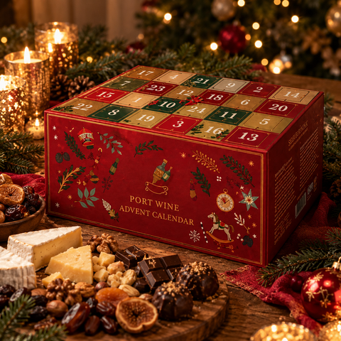 Forudbestilling: Julekalender Portvin – Vin Gaven 2026, 20%, 24×5 cl.