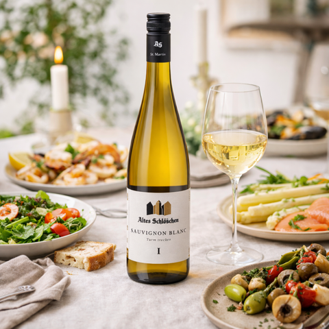 Altes Schlößchen, Sauvignon Blanc Turm Trocken, 12,5%, 75 cl.