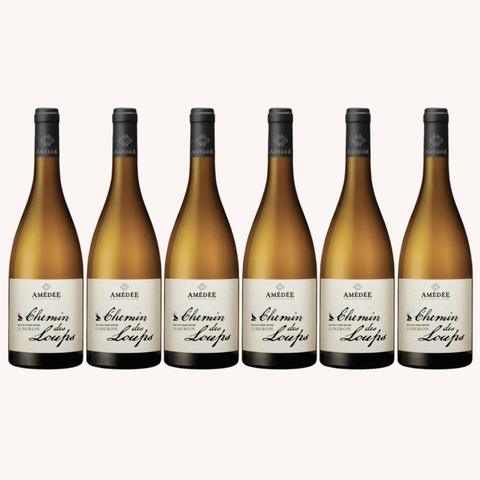 Chemin des Loup Blanc trækasse, 6 flasker, 14,5%, 75 cl.