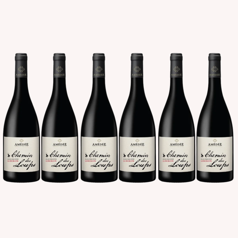 Chemin des Loup Rouge trækasse, 6 flasker, 15%, 75 cl.