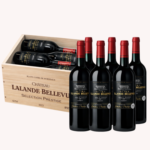 Chateau Lalande Bellevue Selection Prestige Blaye Cotes de Bordeaux 2023 trækasse, 6 flasker
