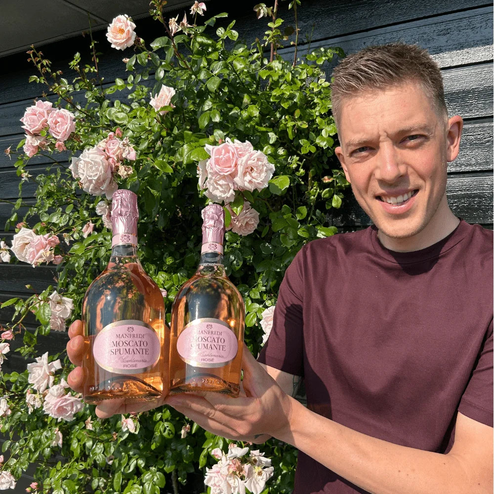 6 fl. Manfredi, Moscato Rosè Spumante, 75 cl.