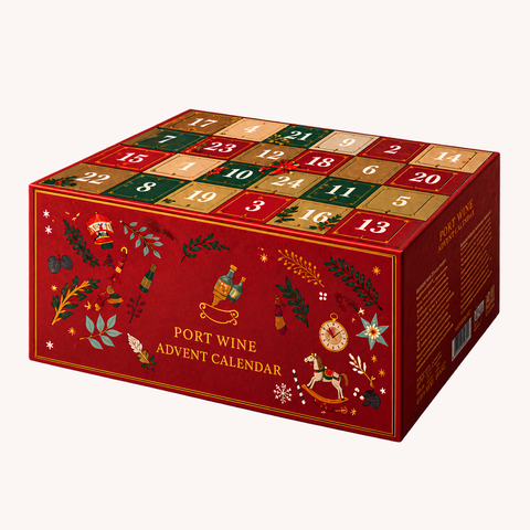 Forudbestilling: Julekalender Portvin – Vin Gaven 2026, 20%, 24×5 cl.
