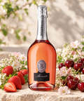 Batasiolo Moscato mousserende rosévin med kirsebær, røde bær og blomster