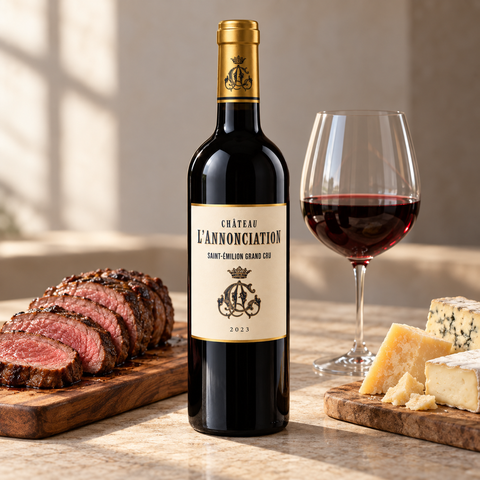 Château L’Annonciation Saint-Émilion Grand Cru 2023 rødvin til oksekød og lam