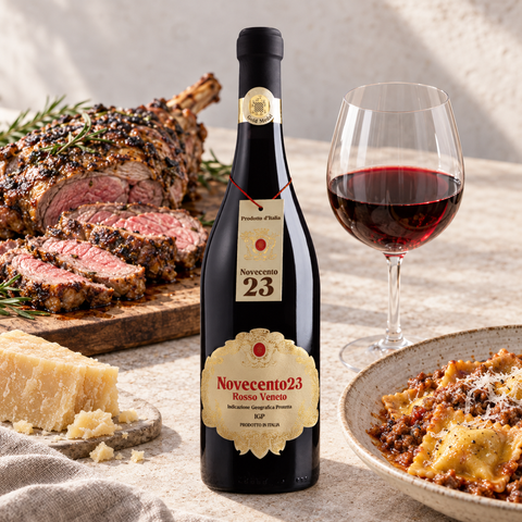 Domus Vini Novecento23 Rosso Veneto rødvin til lam, pasta med kød og lagrede oste