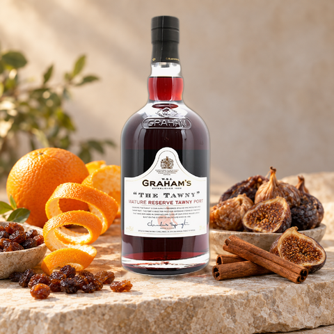 Graham's The Tawny portvin med appelsinskal, kanel og tørret frugt