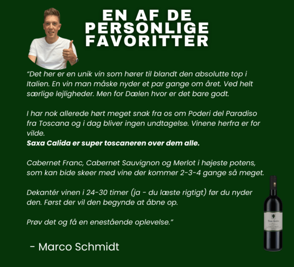 Personlig favorit Marco Saxa Calida