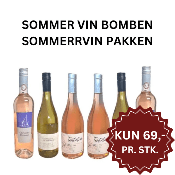 SOMMER VIN BOMBEN SOMMERRVIN PAKKEN m. tilbudsmærke