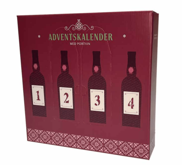 Adventskalender med portvin fra Douro, DrikPortvin, 4x37,5 cl., 20%