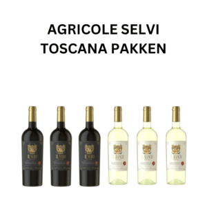 6 fl. Agricole Selvi, Il Nero & Il Bianco Toscana IGT pakke, 75 cl.